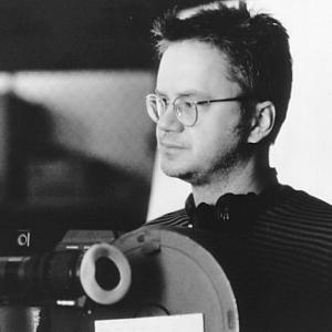 Writer and director Tim Robbins on the set of his film.