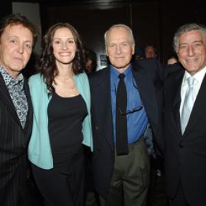 Paul Newman Julia Roberts Tony Bennett and Paul McCartney
