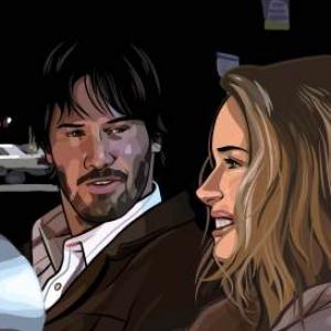 Still of Keanu Reeves and Winona Ryder in A Scanner Darkly 2006