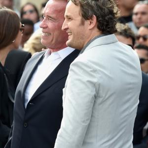 Arnold Schwarzenegger and Jason Clarke at event of Terminator Genisys (2015)