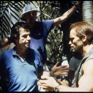 Arnold Schwarzenegger and John McTiernan in Grobuonis 1987