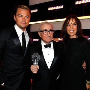 Leonardo DiCaprio, Martin Scorsese and Olivia Harrison