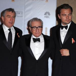 Robert De Niro, Leonardo DiCaprio and Martin Scorsese