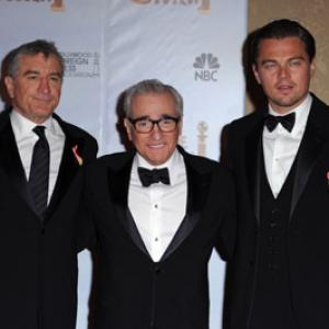 Robert De Niro Leonardo DiCaprio and Martin Scorsese