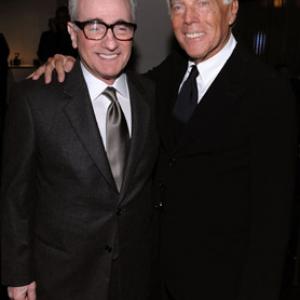 Martin Scorsese and Giorgio Armani