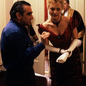 Still of Michelle Pfeiffer and Martin Scorsese in The Age of Innocence 1993