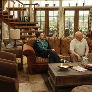 Still of Charlie Sheen and Barry Corbin in Anger Management 2012