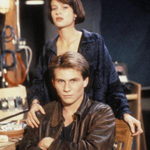 Still of Christian Slater and Samantha Mathis in Pump Up the Volume 1990