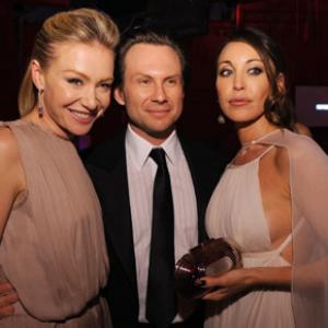 Christian Slater, Portia de Rossi and Tamara Mellon at event of The 80th Annual Academy Awards (2008)