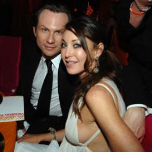 Christian Slater and Tamara Mellon at event of The 80th Annual Academy Awards 2008