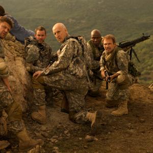 Still of Christian Slater, Sean Bean, James Cromwell and Dominic Monaghan in Soldiers of Fortune (2012)