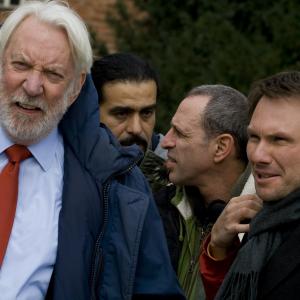 Still of Christian Slater and Donald Sutherland in Sofia (2012)