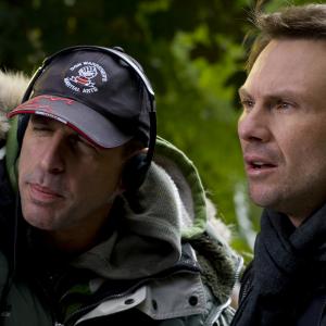 Christian Slater and Isaac Florentine in Sofia (2012)