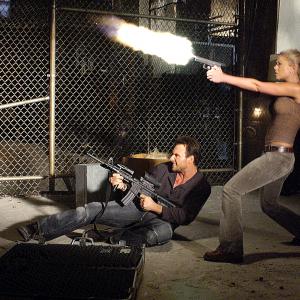 Still of Christian Slater and Tara Reid in Alone in the Dark (2005)