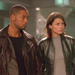 Still of Will Smith and Bridget Moynahan in I Robot 2004