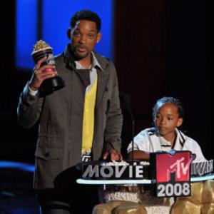 Will Smith and Jaden Smith at event of 2008 MTV Movie Awards 2008