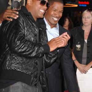 Will Smith and Jamie Foxx at event of Karalyste (2007)