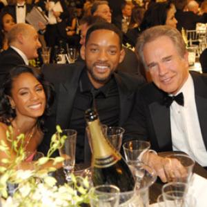 Will Smith, Jada Pinkett Smith and Warren Beatty at event of 13th Annual Screen Actors Guild Awards (2007)