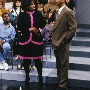 Still of Will Smith and Oprah Winfrey in The Fresh Prince of Bel-Air (1990)