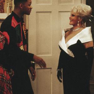 Still of Will Smith and Zsa Zsa Gabor in The Fresh Prince of BelAir 1990