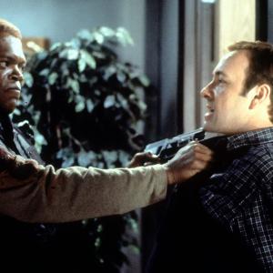 Still of Samuel L Jackson and Kevin Spacey in The Negotiator 1998