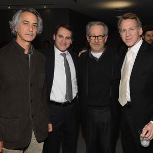 Steven Spielberg, David Strathairn, Stephen Spinella and Michael Stuhlbarg at event of Linkolnas (2012)