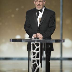 Presenting the Academy Award for Best Motion Picture of the Year is Steven Spielberg at the 81st Annual Academy Awards at the Kodak Theatre in Hollywood CA Sunday February 22 2009 airing live on the ABC Television Network