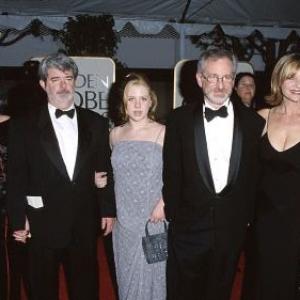 George Lucas, Steven Spielberg and Kate Capshaw