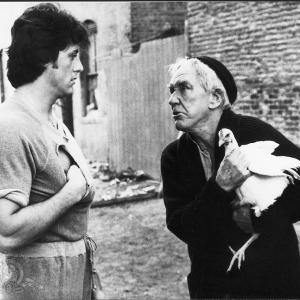Still of Sylvester Stallone and Burgess Meredith in Rocky II 1979