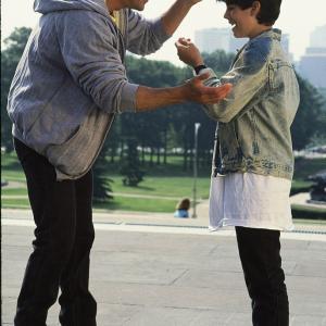 Still of Sylvester Stallone and Sage Stallone in Rocky V 1990