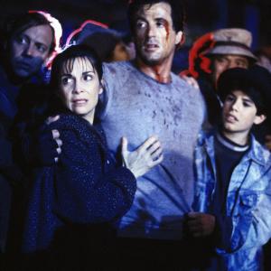 Still of Sylvester Stallone Talia Shire and Sage Stallone in Rocky V 1990