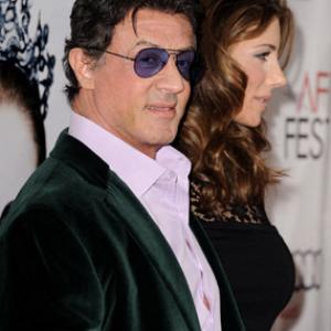 Sylvester Stallone and Jennifer Flavin at event of Juodoji gulbe 2010