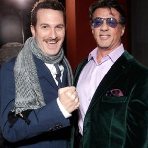 Sylvester Stallone and Darren Aronofsky at event of Juodoji gulbe (2010)