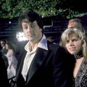 Academy Awards 49th annual Sylvester Stallone and wife Sasha