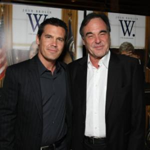 Oliver Stone and Josh Brolin at event of W. (2008)