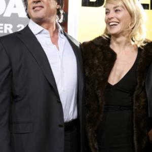 Sylvester Stallone and Sharon Stone at event of Rocky Balboa (2006)