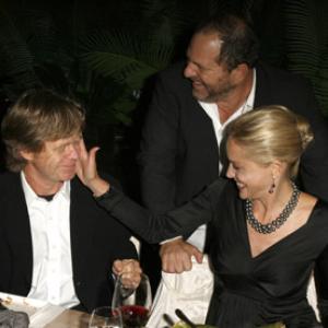 Sharon Stone, William H. Macy and Harvey Weinstein at event of Bobby (2006)
