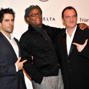 Samuel L. Jackson, Quentin Tarantino and Eli Roth