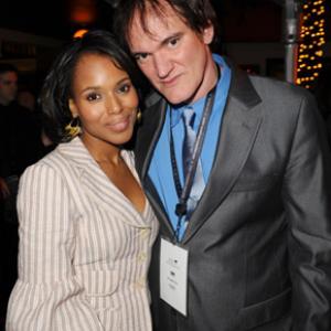 Quentin Tarantino and Kerry Washington