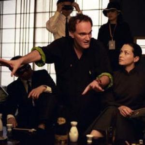 Quentin Tarantino and Julie Dreyfus in Nuzudyti Bila 1 (2003)