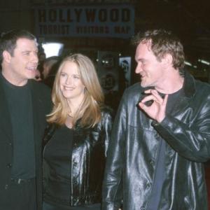 Quentin Tarantino, John Travolta and Kelly Preston at event of Battlefield Earth (2000)