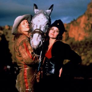 Still of Uma Thurman and Lorraine Bracco in Even Cowgirls Get the Blues (1993)