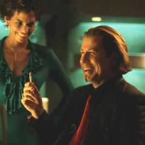 Still of John Travolta and Halle Berry in Swordfish 2001