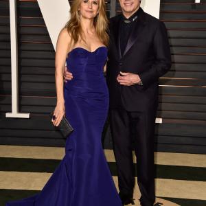 John Travolta and Kelly Preston at event of The Oscars (2015)