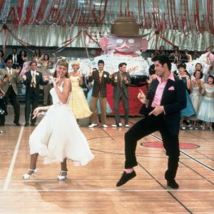 Still of John Travolta and Olivia Newton-John in Grease (1978)