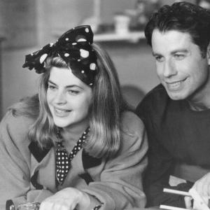 Still of John Travolta and Kirstie Alley in Look Who's Talking Now (1993)