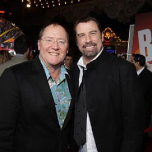 John Travolta and John Lasseter at event of Boltas (2008)