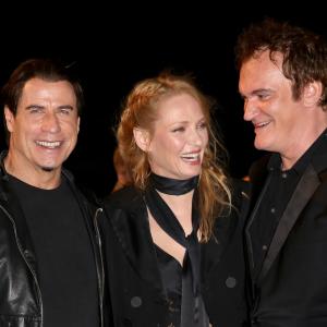 Quentin Tarantino, Uma Thurman and John Travolta at event of Bulvarinis skaitalas (1994)