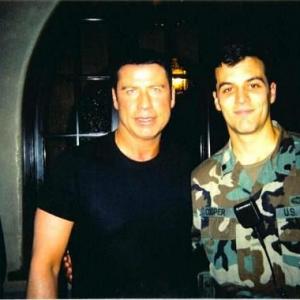 John Travolta and Ernest Hunter