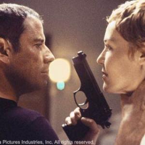 Still of John Travolta and Connie Nielsen in Basic (2003)